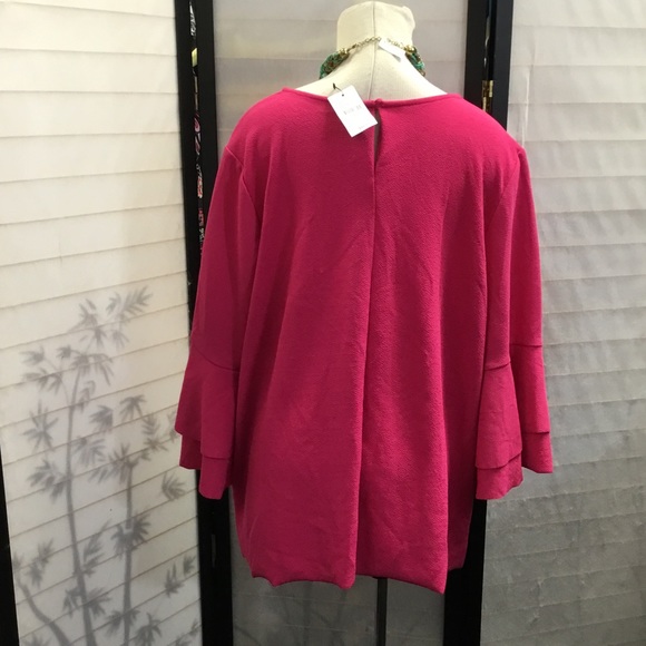 Lane Bryant tier bells sleeve top - Picture 3 of 7